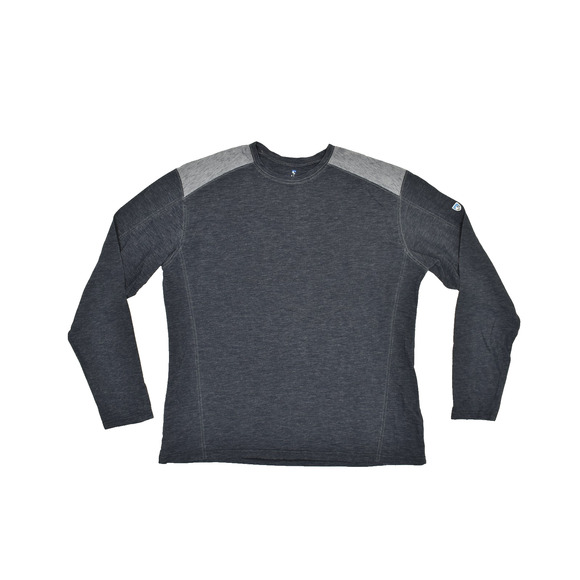 KUHL Men's Long Sleeve T-Shirt Regular Size 2XL Gray Colorblock Organic Cotton - Picture 1 of 8